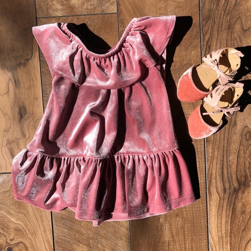 Old navy baby girl dress and matching shoes